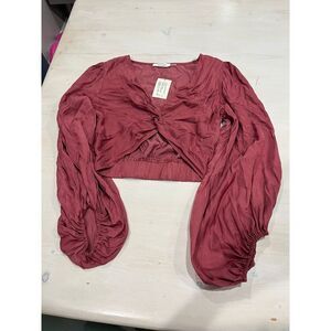 Brand new! top‎ item ditto crop rose size small